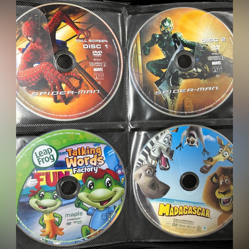 118 Kids DVDs Lot – Barbie, Disney, Harry Potter & More with Case